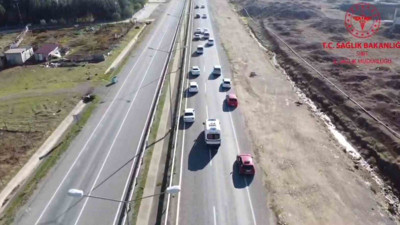 Ambulans geçişleri için fermuar sistemi anlatıldı