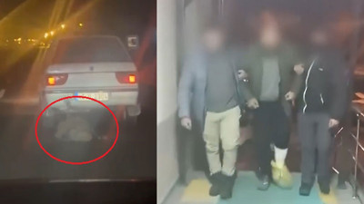 Arıcına bağladığı domuzu sürükleyen adam yakalandı