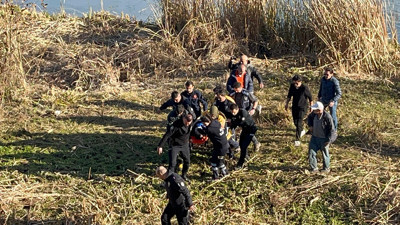 Çarşamba’da Yeşilırmak’a atlayan kişi canlı olarak kurtarıldı