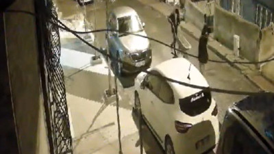 Maltepe’de el arabasıyla gelip inşaat malzemeleri böyle çaldılar