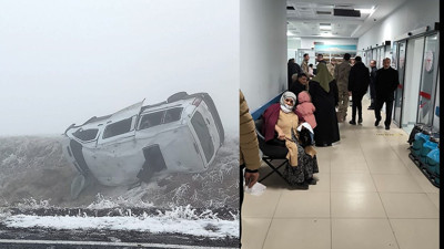 Malazgirt’te öğretmen servisi şarampole devrildi: 8 yaralı