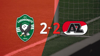 AZ 2-0 öne geçtiği maçta Ludogorets'le berabere kaldı