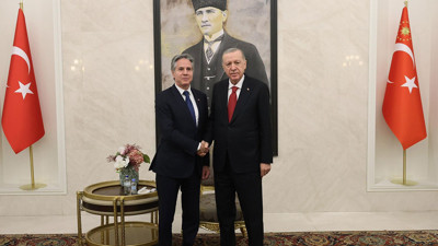 Erdoğan, ABD Dışişleri Bakanı Blinken’ı kabul etti