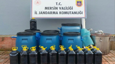 Piyasaya sürülmek için hazırlanmıştı! 420 litre sahte içki ele geçirildi
