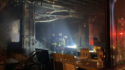 Kocaeli'nin meşhur restoranı alevlere teslim oldu