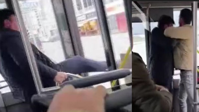 İETT otobüsünde kavga: Durak haricinde durması istedi.