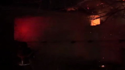 Afyonkarahisar'da bahçe evi yanarak kül oldu