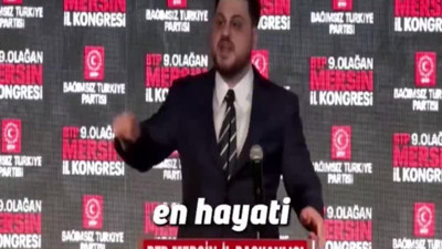 BTP lideri Hüseyin Baş'tan Mersin'de iktidara İsrail tepkisi