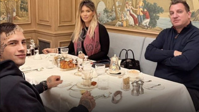 Yok artık böylesi görülmedi! Wanda Nara, eski eşi ve yeni sevgilisi aynı karede
