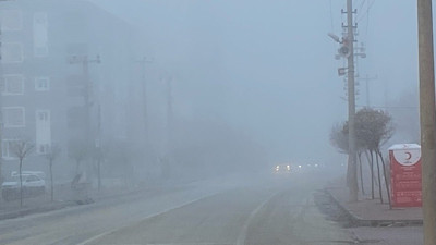 Konya yoğun sise gömüldü