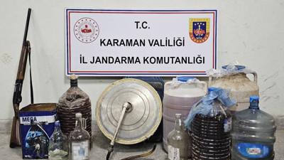 Karaman’da kaçak içki operasyonu