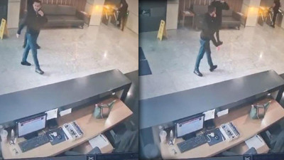 KRT TV binasına saldırı! 'Üzerimde el bomba var' diyerek içeri girdi