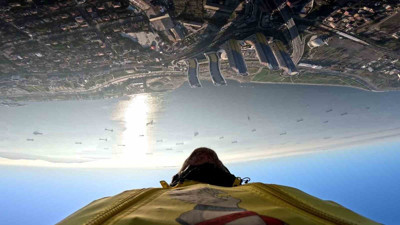 Yarasa Adam’dan nefes kesen atlayış! Aksiyon dolu anlar saniye saniye kaydedildi