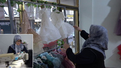 Gelinlik hayali gerçek oldu: Şimdi kız çocukları için tasarım yapıyor