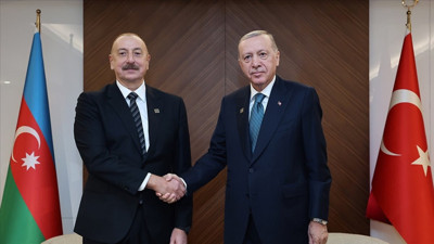 Cumhurbaşkanı Erdoğan, Azerbaycan Cumhurbaşkanı Aliyev ile görüştü