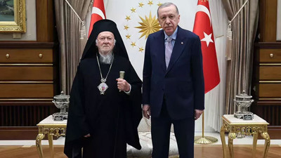 Erdoğan, Fener Rum Patriği'ni kabul etti