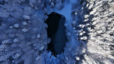 Bolu Dağı'nda kartpostallık görüntüler