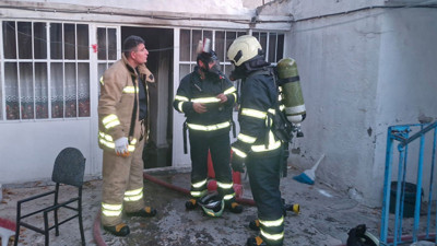 Mardin’de korkutan ev yangını