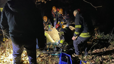 Define ararken oyduğu kayanın altında kaldı