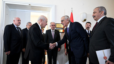 DEM Parti heyetinin Bahçeli ile görüşmesi başladı