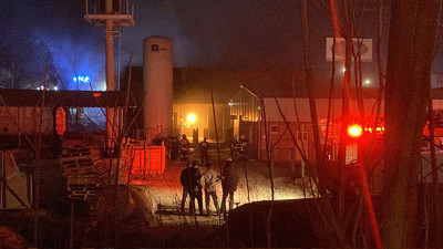 Gaz dolum tesisinde korkutan yangın!