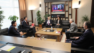 DEM Parti heyeti, Saadet Partisi Genel Başkanı Arıkan'ı ziyaret etti