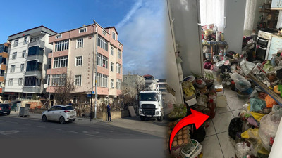 Bu sefer çöp ev değil, çöp bina! Tam 7 kamyon çıktı: 20 yıl biriktirmiş