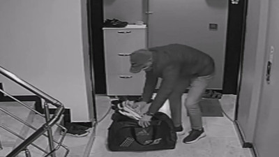 Valizli hırsız yakalandı