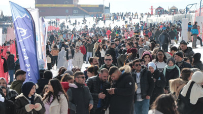 Erciyes'te hafta sonu yoğunluğu