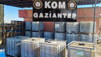 Gaziantep’te kaçak 15 bin litre akaryakıt ele geçirildi