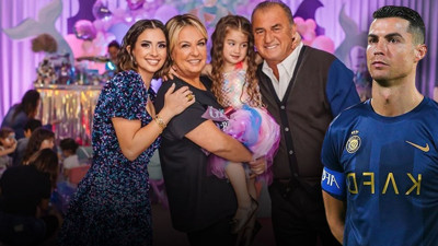 Ronaldo, Fatih Terim'in torununu hüngür hüngür ağlattı