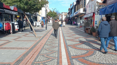 Edirne'de kar sonrası güneşi gören dışarıya çıktı