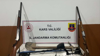 Digor’da defineciler suçüstü yakalandı