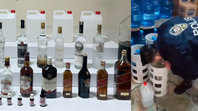 İstanbul’da akıl almaz görüntü! Su damacanasıyla kaçak içki servisi