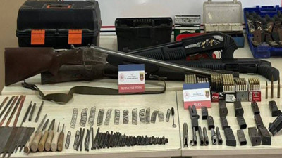 Samsun’da kaçak silah imalathanesine baskın!