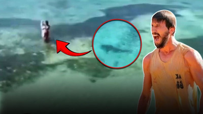Survivor'da korku dolu anlar… Adem Kılıçcı köpek balıklarının ortasında kaldı!