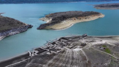 Ankara'da sular çekilince ortaya çıktı