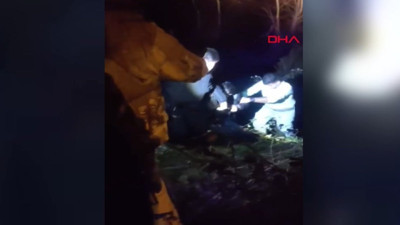 Alkollü şahıs metrelerce yükseklikten ırmağa düştü