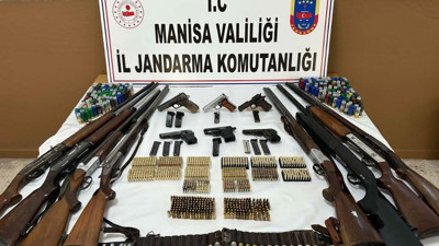 Manisa'da ruhsatsız silah operasyonu