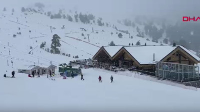 Bolu Kartalkaya'da tepki çeken görüntüler! Sosyal medya karıştı