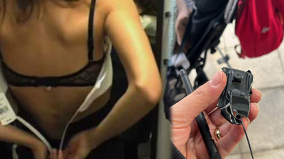 Soyunma kabininde gizli kamera skandalı