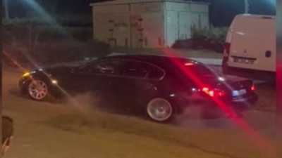 Ankara’da bir maganda patinajla lastiklerini yaktı