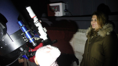 6 gezegen hizalandı, Kayserililer gözlemevine akın etti