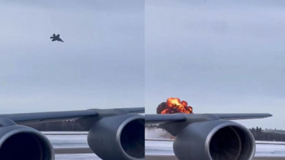 ABD'de F-35 savaş uçağı uçurtma gibi çakıldı! Alev topuna döndü: Pilot fırlatma koltuğunu devreye soktu