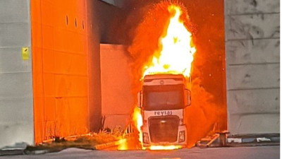 TIR'ın kupası yandı