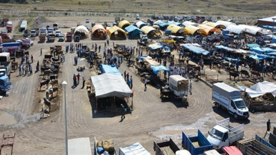 Şap hastalığı hayvan pazarını kapattı