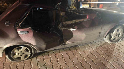 Tankere çarpan sürücü feci şekilde öldü