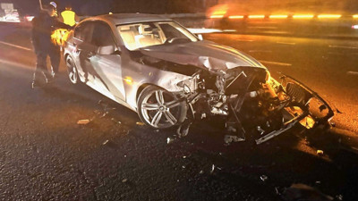 Belediye başkanı trafik kazası geçirdi