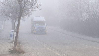Edirne yoğun sise teslim!