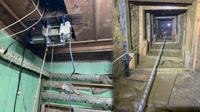 Akıllara durgunluk veren olay! Binanın altına asansör sistemli tünel inşa ettiler